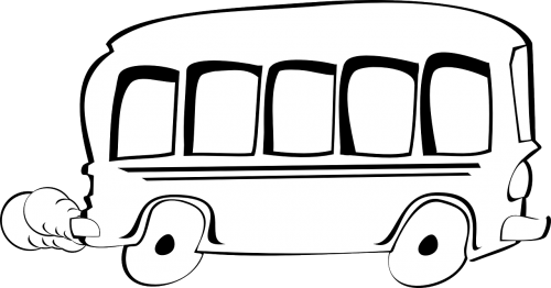 bus car school bus