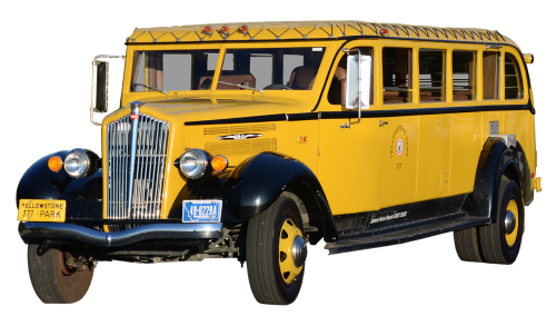 bus yellow oldtimer