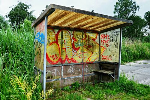 bus stop bus shelter shelter