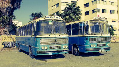 buses old vintage