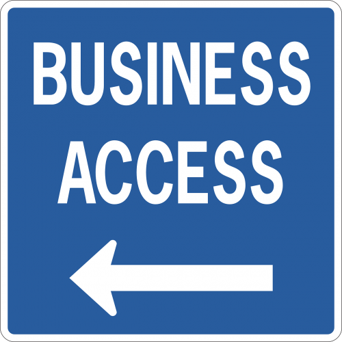 business access sign