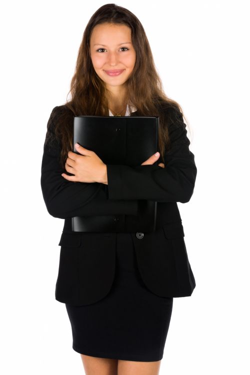 Businesswoman With Folder