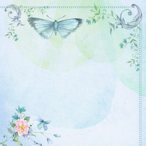 butterfly vintage collage
