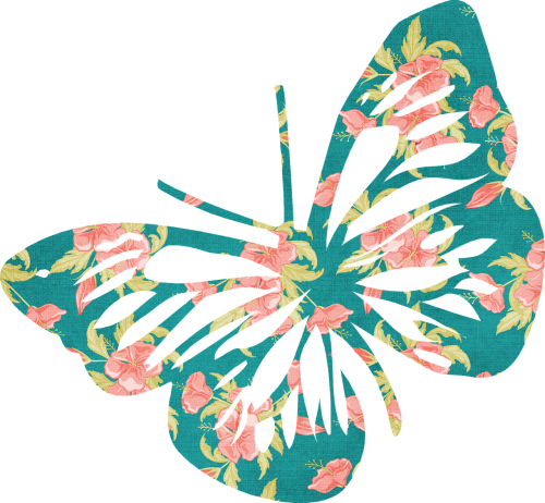 butterfly green outline