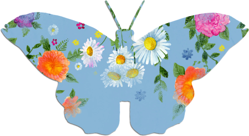 butterfly blue clipart