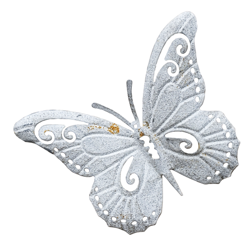 butterfly metal figure wall decoration