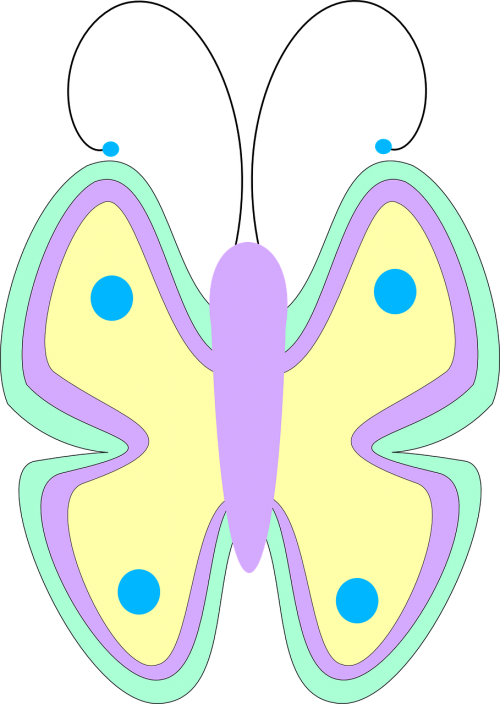 butterfly birthday pastel