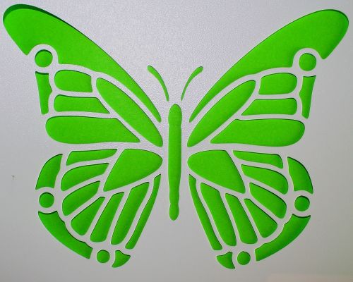 butterfly template green
