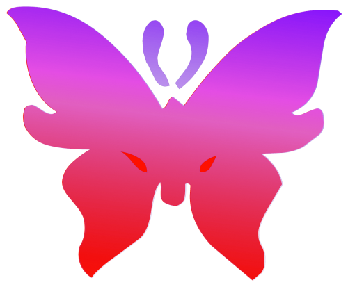 butterfly red purple