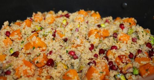 butternut squash pomegranate pistachios