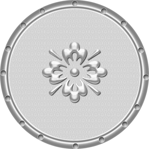 button silver pearl