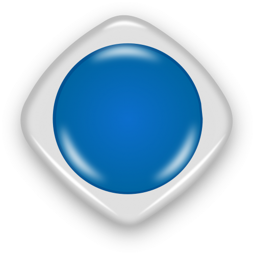 button round blue