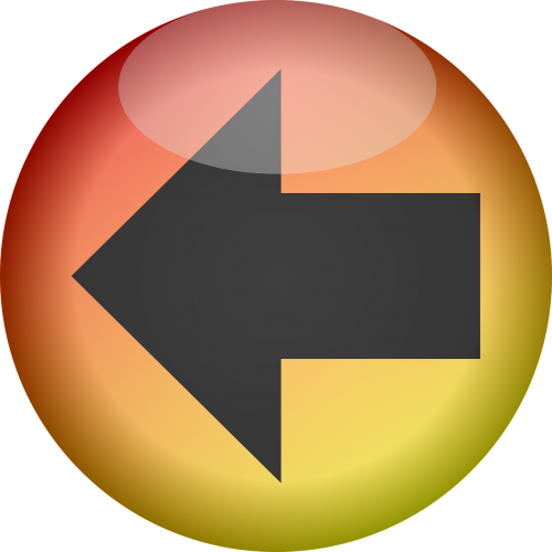 button glossy arrow