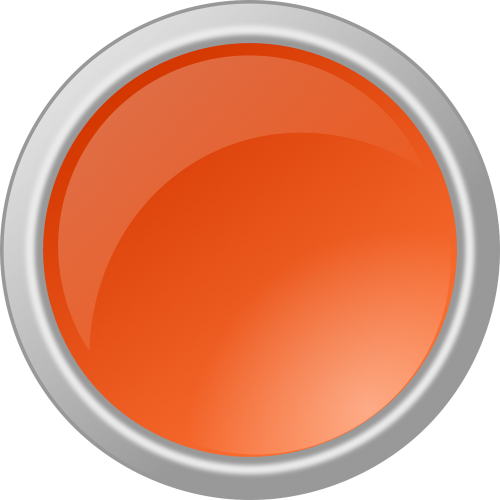 button glossy orange
