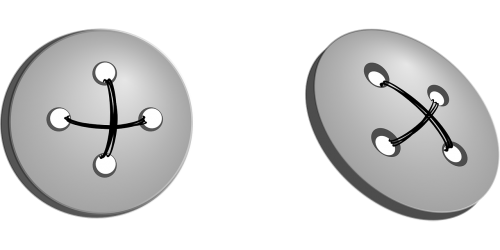button gray clothes