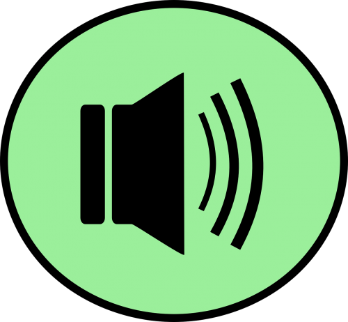 button speaker symbol