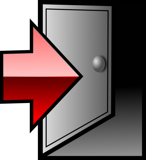 button exit log