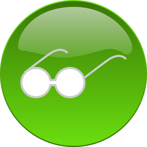 button glasses symbol