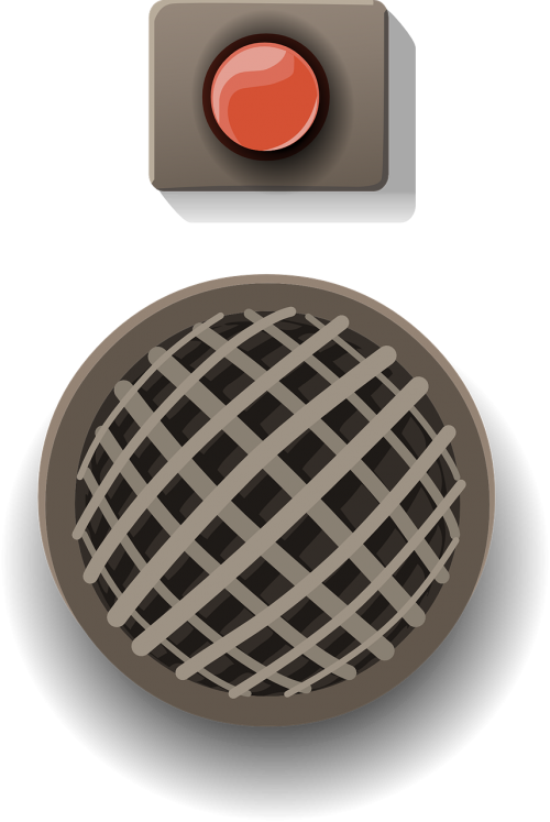 button speaker red
