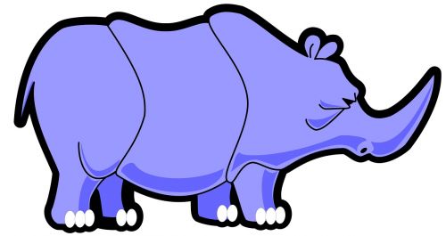 buy me a coffee rhinoceros animal