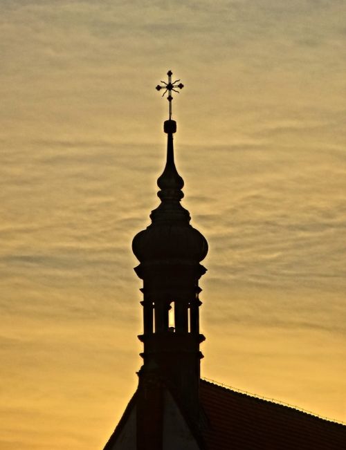 bydgoszcz cathedral sunset