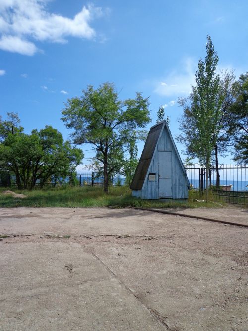 cabin blue beach