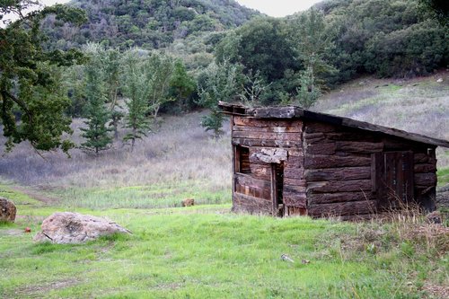 cabin  rural  wooden