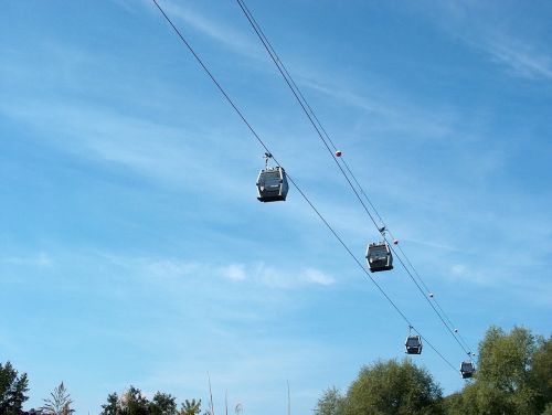cable car nature sky