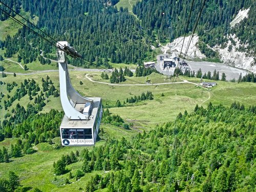cable car  mountain  alpine