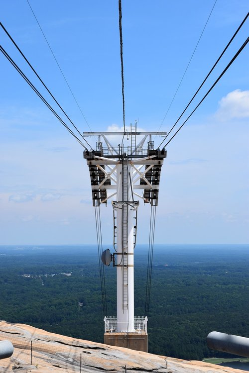 cable car lift  stone mountain  georgia