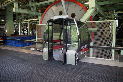cableway  cabin  station