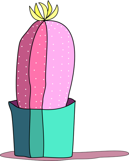 cactus  pink cactus  cactus illustration