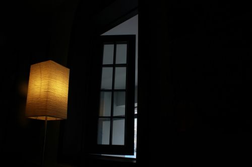cafe window lamp