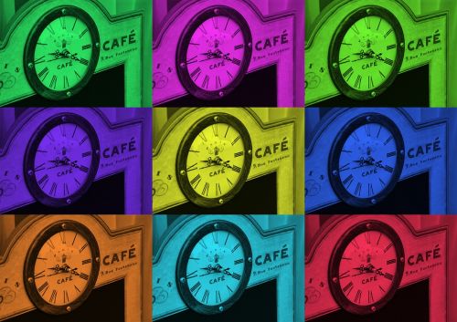 cafe clock time of