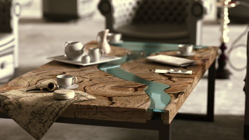 table setting dishes 3d