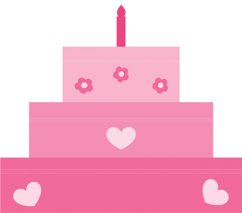 cake birthday pink