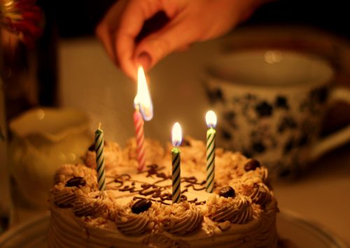 cake birthday candle
