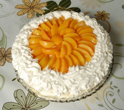 cake sweet peach