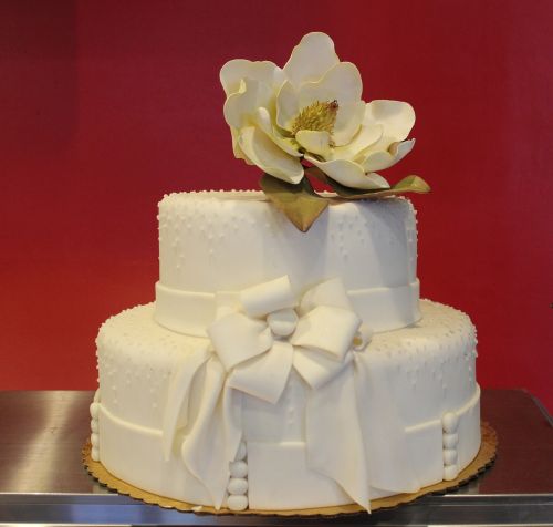 cake wedding flower