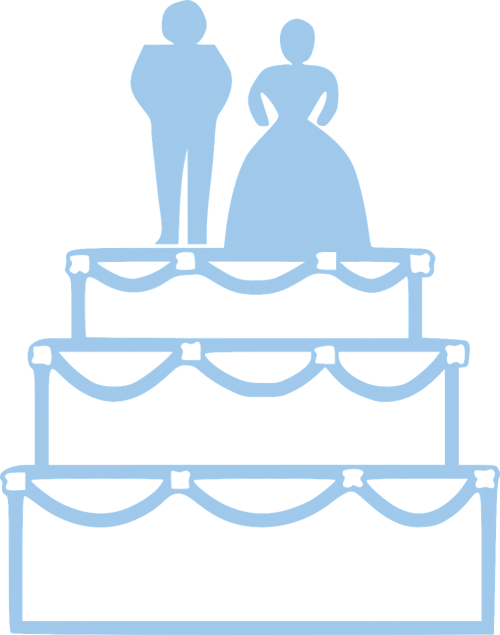 cake wedding couple