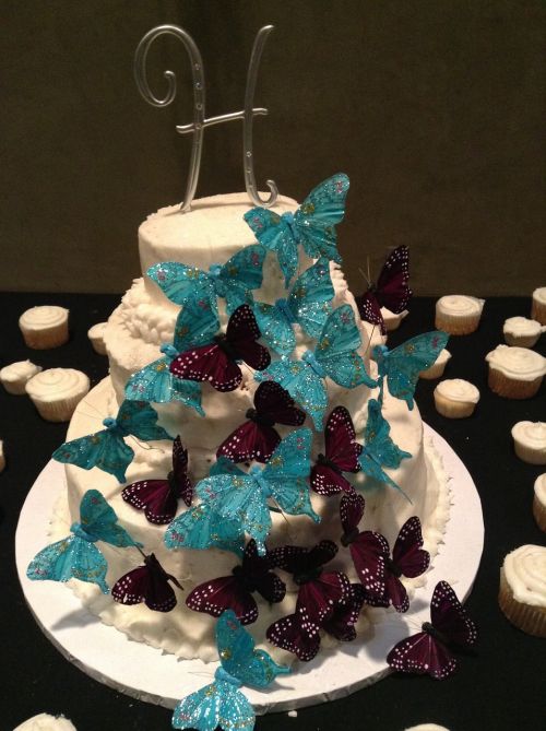 cake decorating wedding butterfly