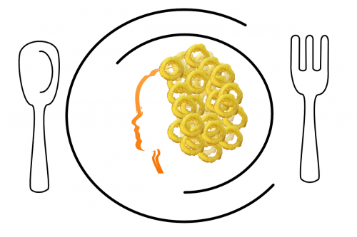 calamari food designs calamari curly hair on plate plate