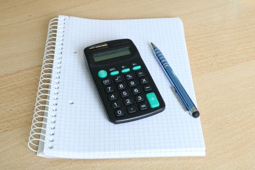 calculator block pen