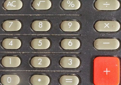 calculator keys input