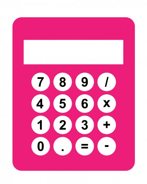Calculator Pink Clipart
