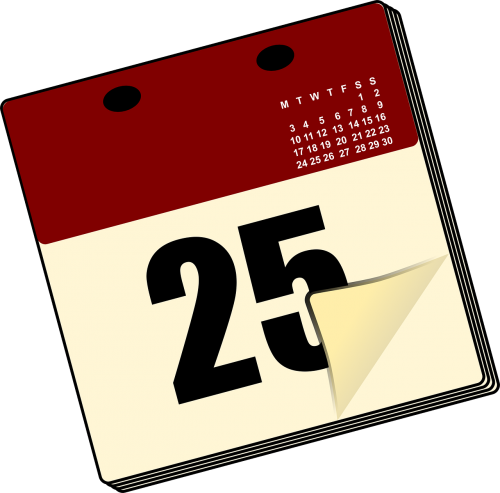 calendar date desk