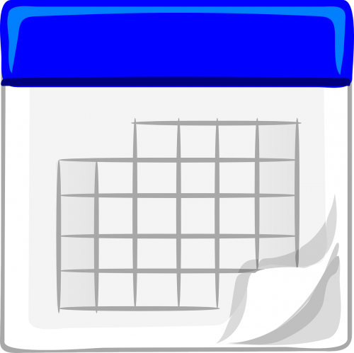 calendar blank grid