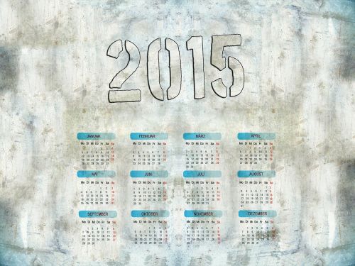 calendar 2015 grunge