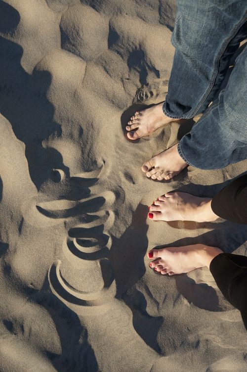 california beach feet