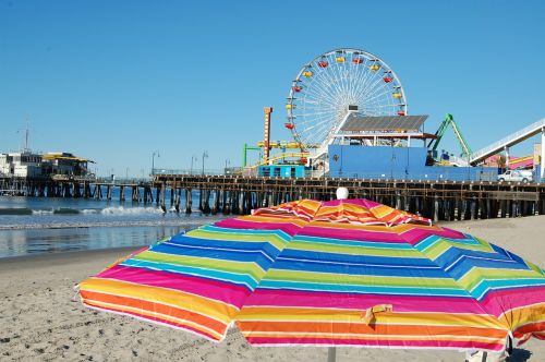 california beach parasol